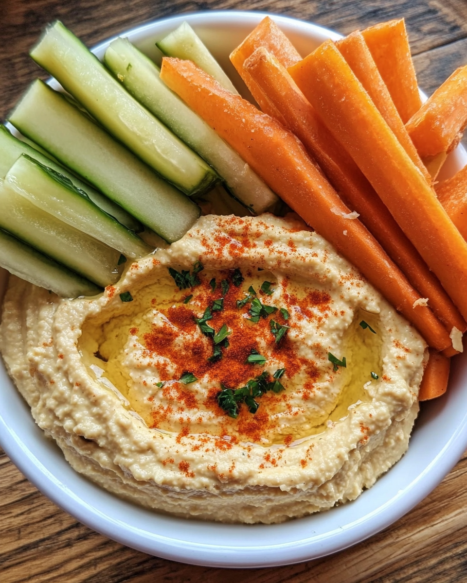 Hummus with Veggie Sticks