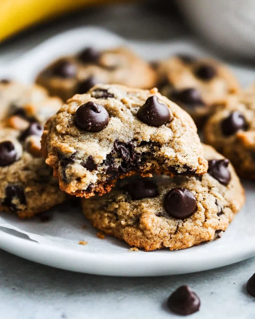 Banana Bread Chocolate Chip Cookies
