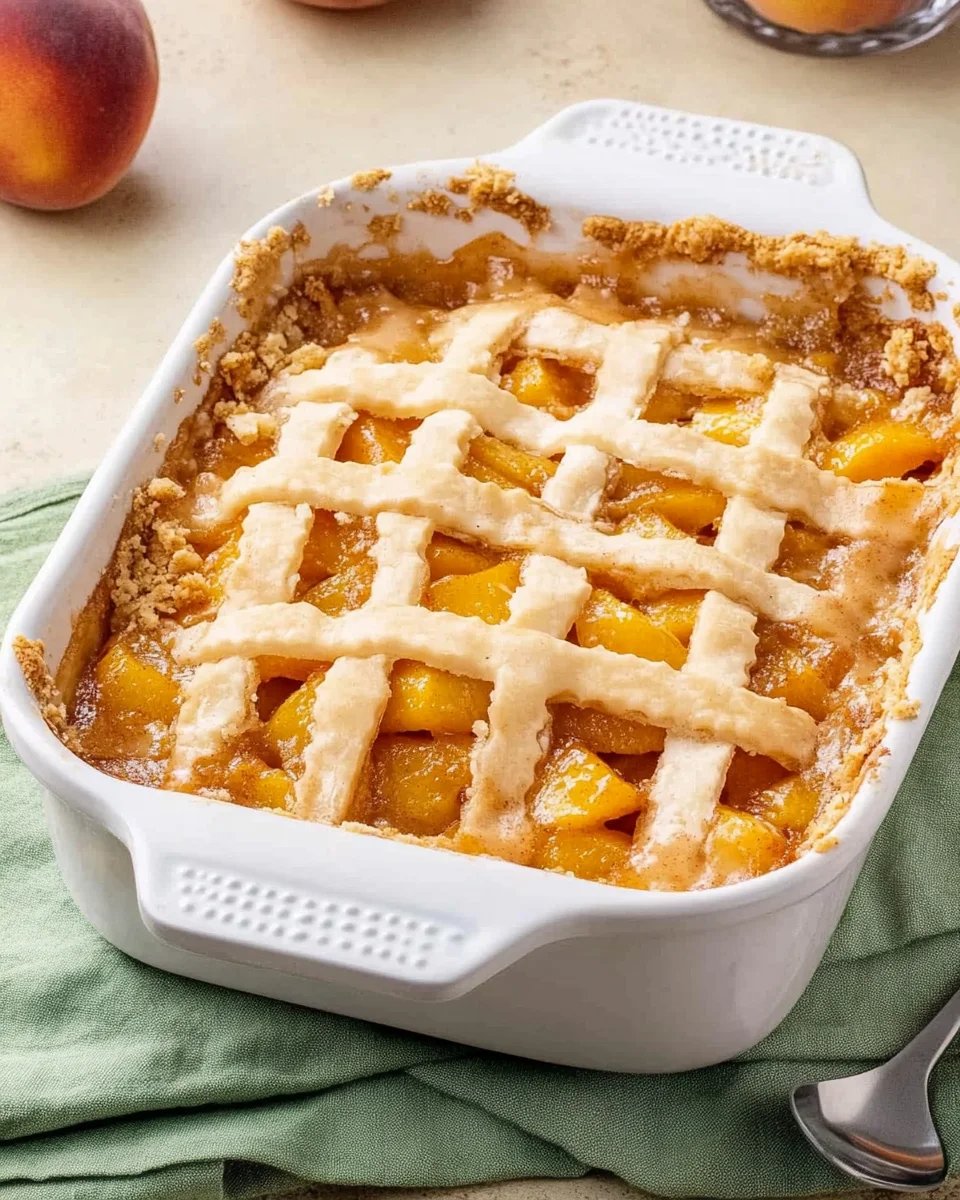 Classic Peach Cobbler Parfait