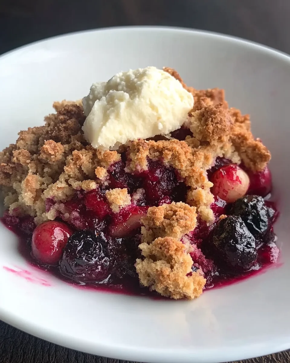 Cranberry Apple Crumble