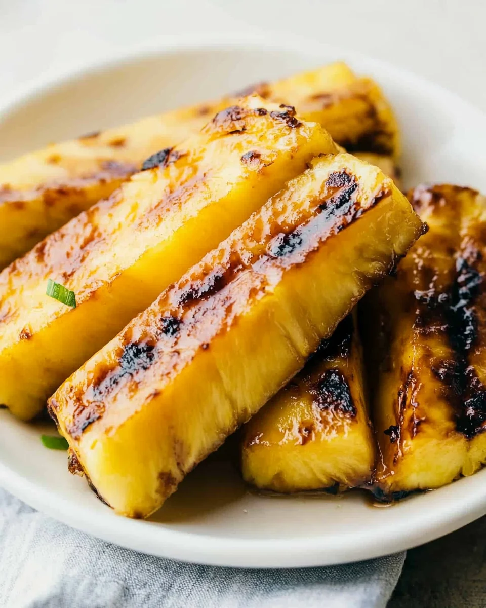 Grilled Caramelized Brown Sugar Pineapple