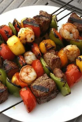 Grilled Steak & Shrimp Kabobs