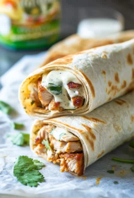 Healthy Grilled Chicken Ranch Wraps