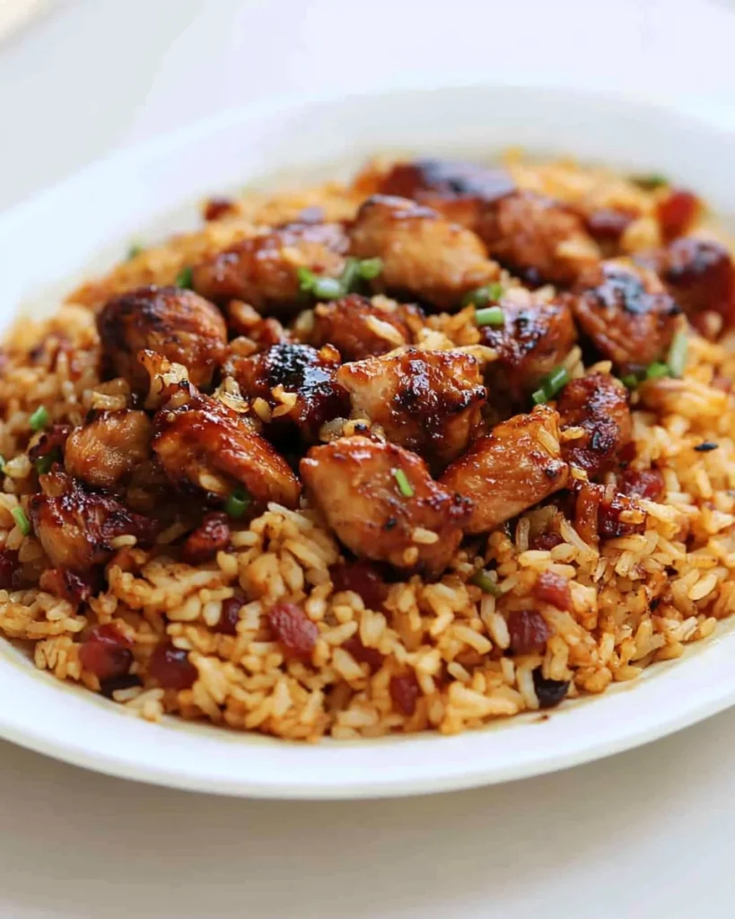 Japanese BBQ Chicken Fried Rice Extravaganza