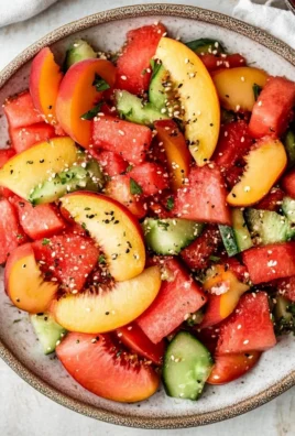 Summer Peach Watermelon Salad