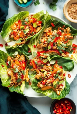 Thai Chicken Lettuce Wraps