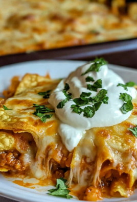 Tortilla Chip Enchiladas