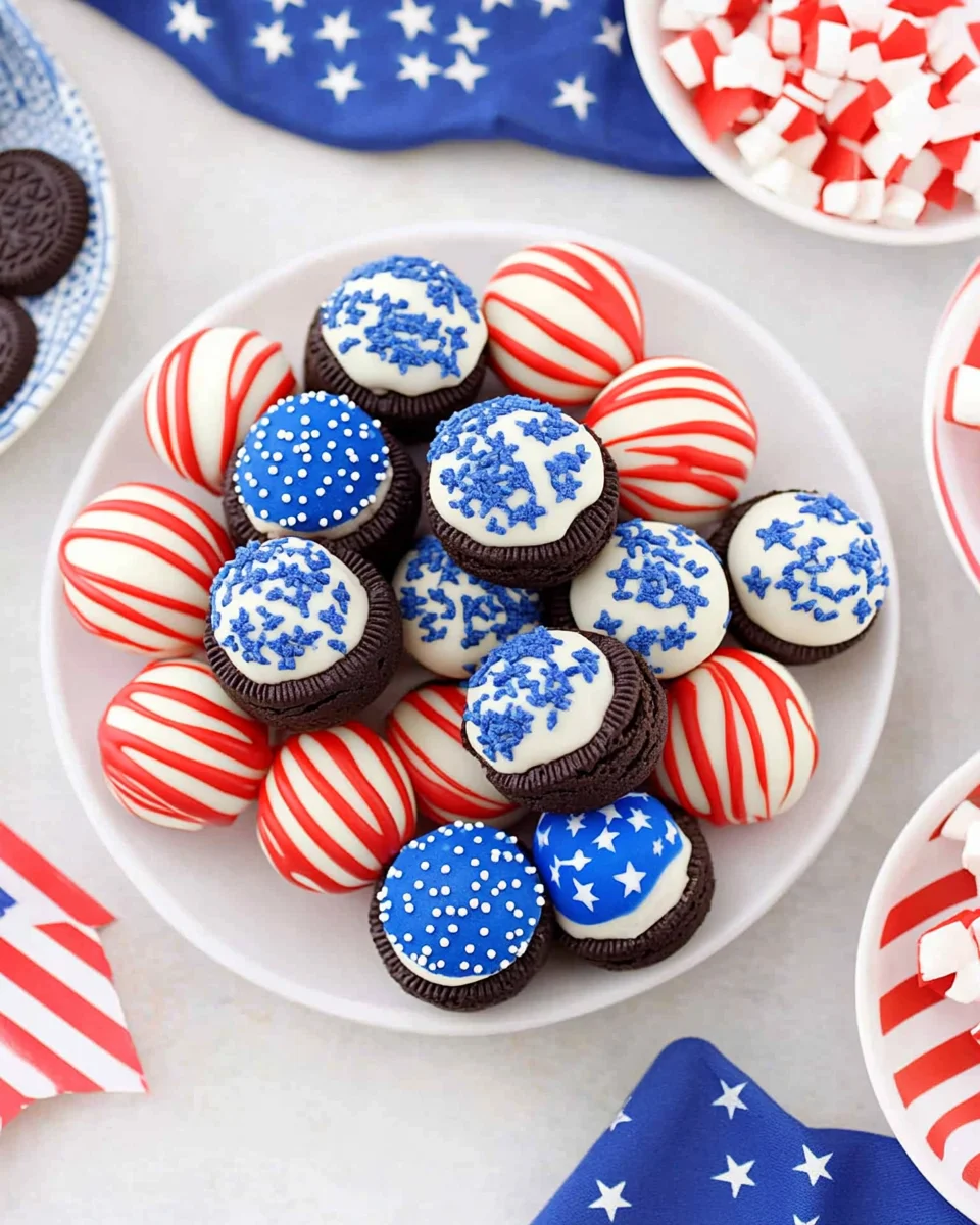 4th Of July Oreo Balls