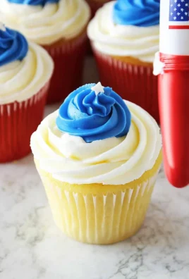 American Flag Cup Cake