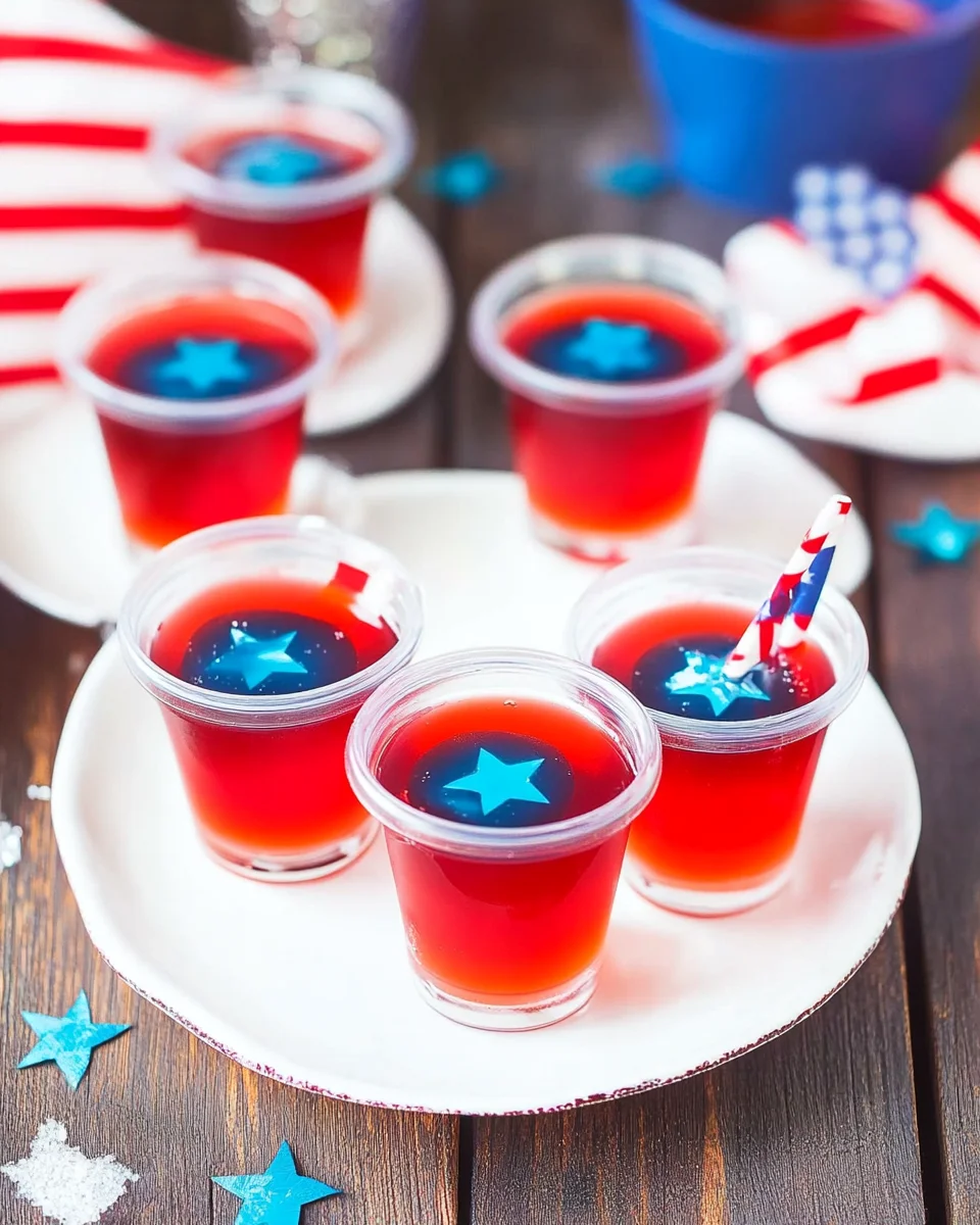 American Flag Jello Shots