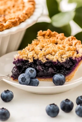 Blueberry Crumble Pie