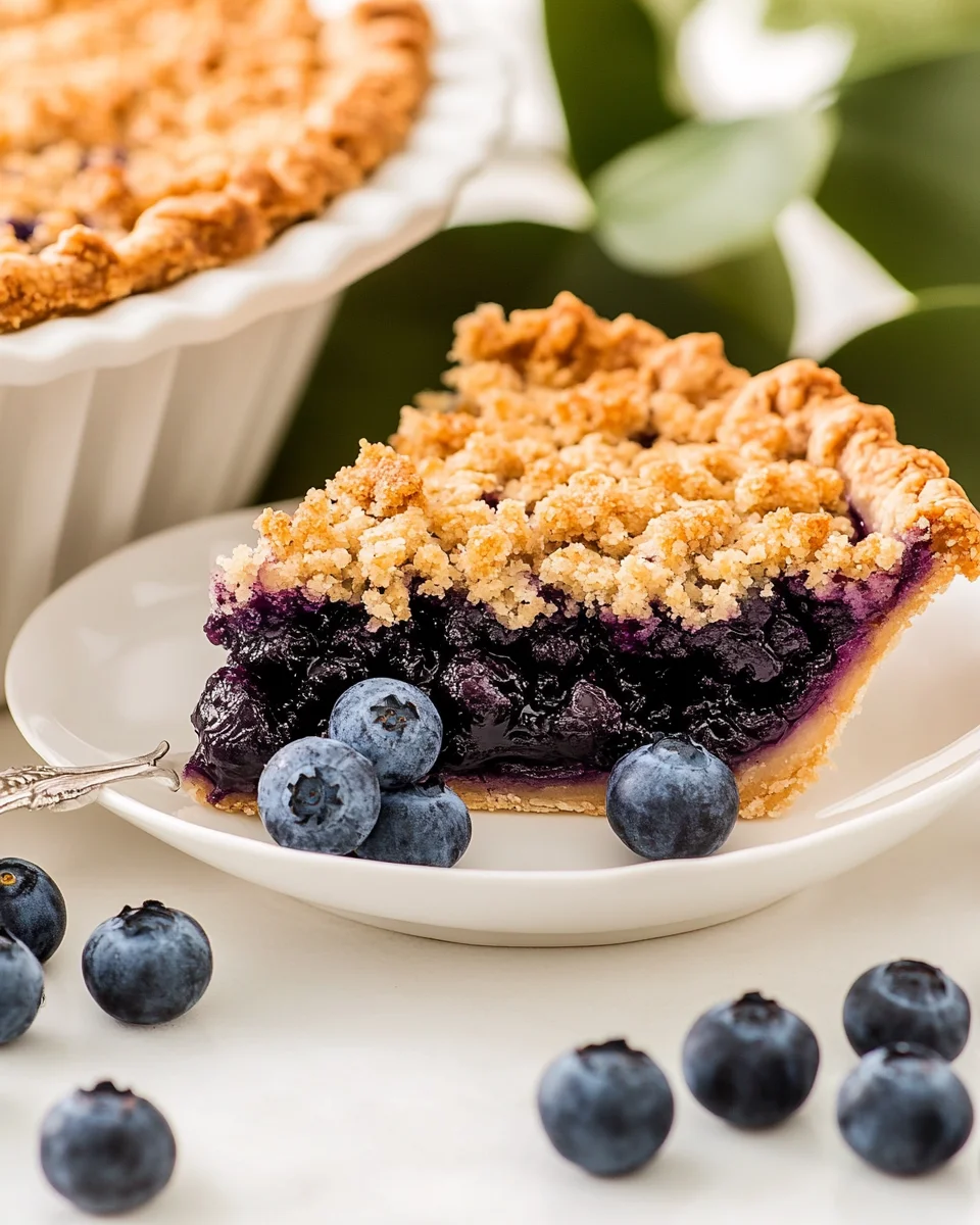 Blueberry Crumble Pie