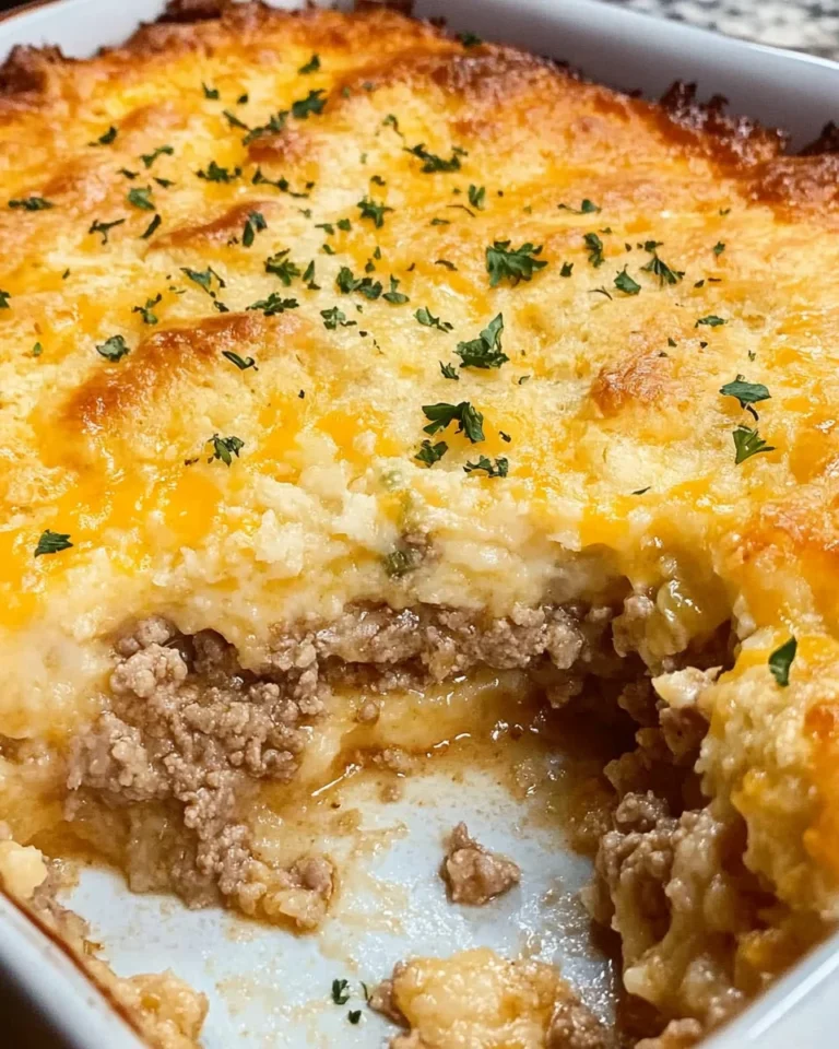 Cheddar Bay Ground Beef Cobbler