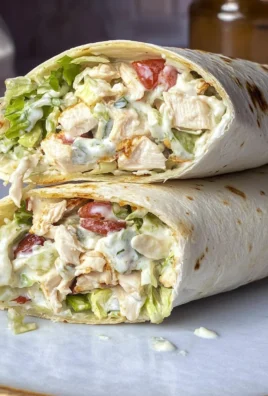 Chopped Chicken Caesar Salad Wrap