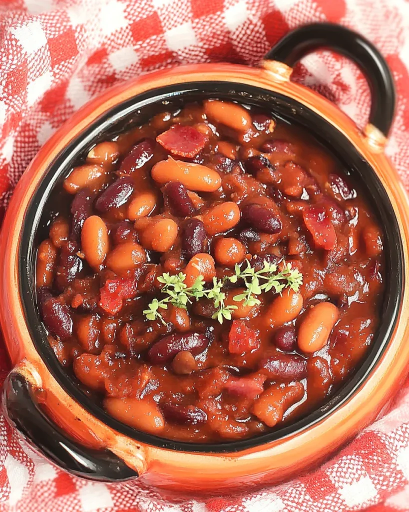 Crockpot Bacon-Bourbon Baked Beans