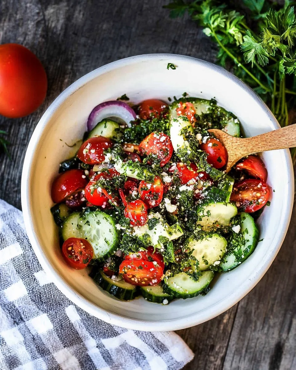 Cucumber Tomato Salad