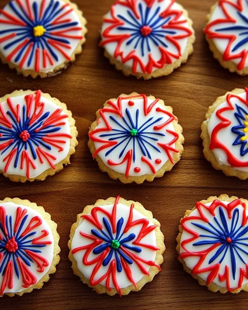 Fireworks Sugar Cookie Cake