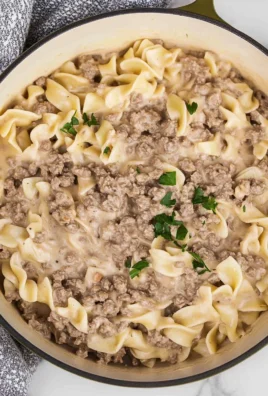 Ground Beef Stroganoff