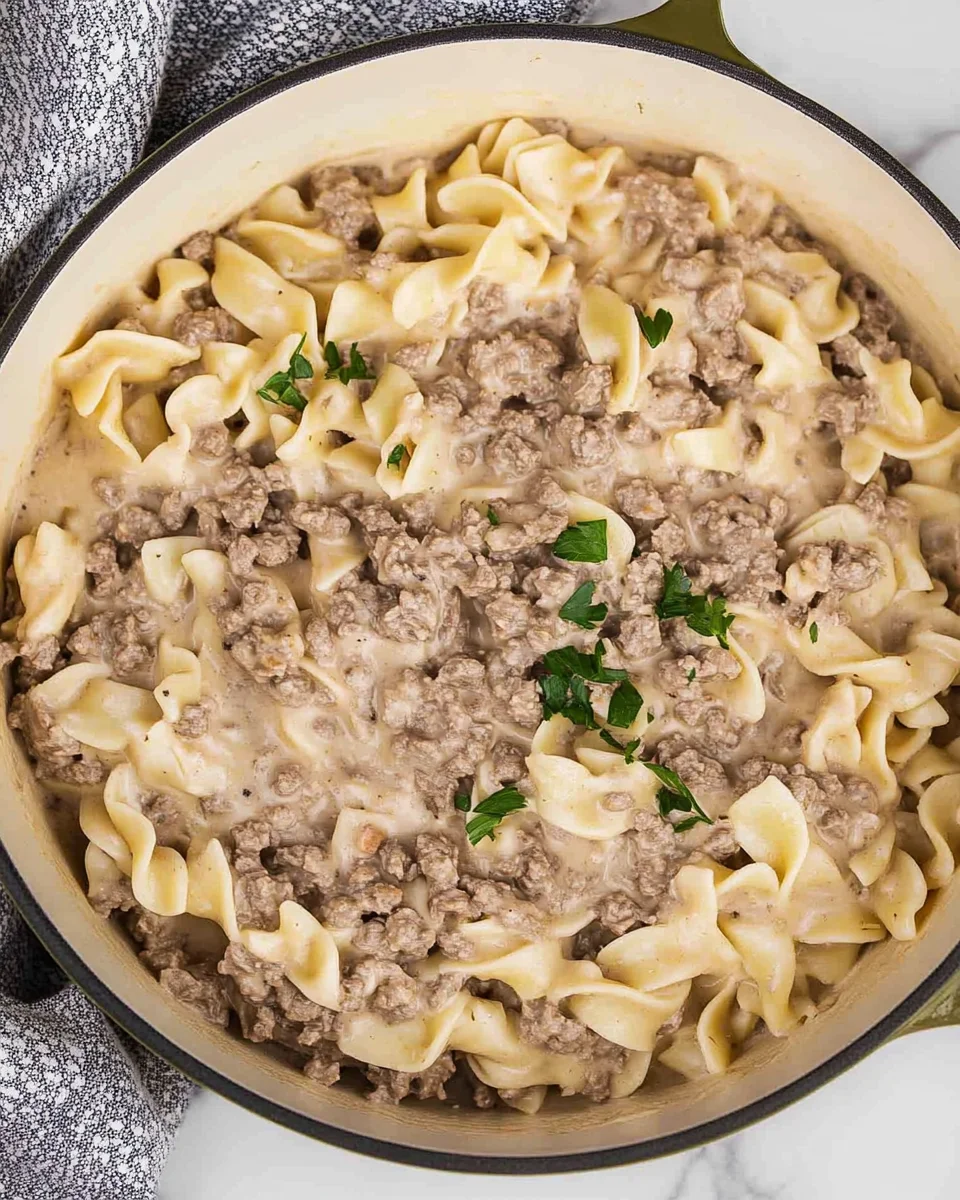 Ground Beef Stroganoff