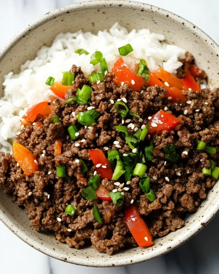 Korean Ground Beef Bowl