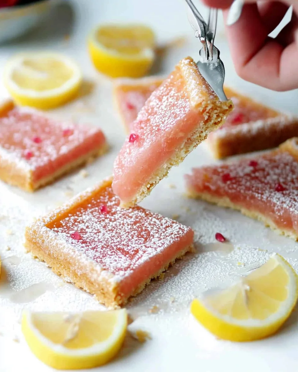 Pink Lemonade Bars