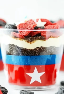 Red, White and Blue Dirt Cups