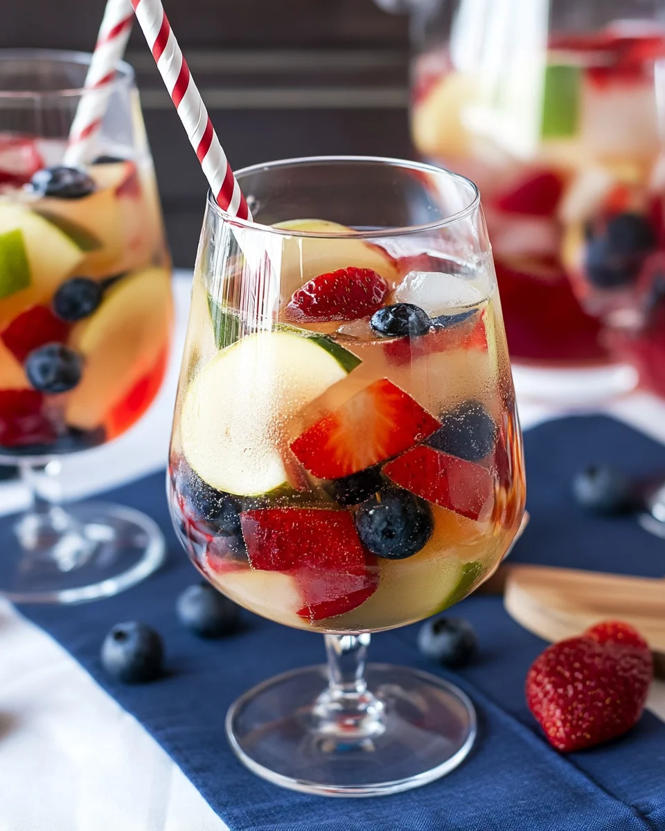 Red, White and Blue Sangria