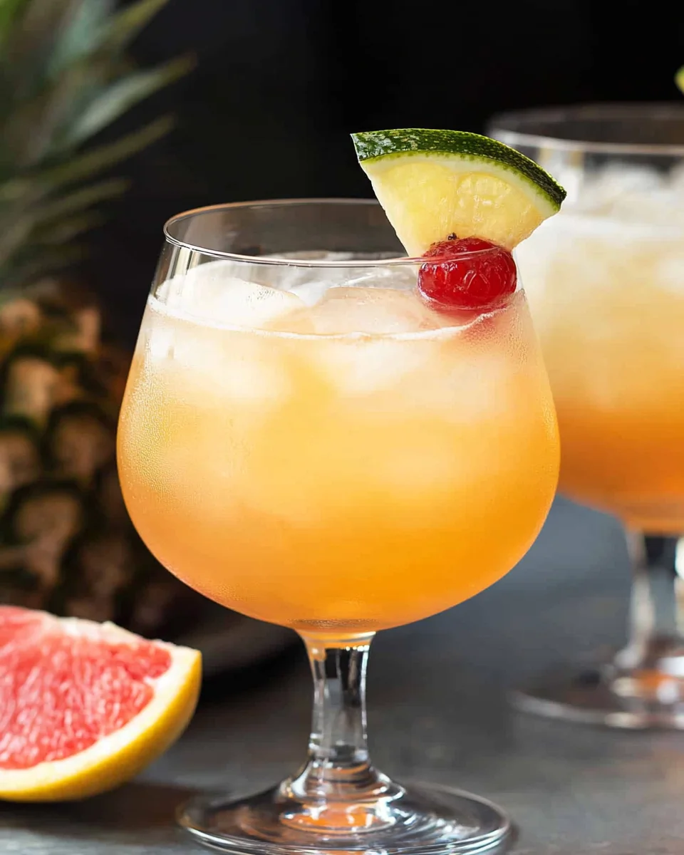 Rum-Less Rum Punch Mocktail