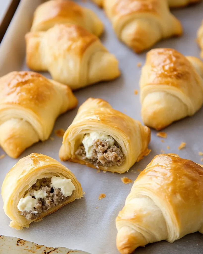 Sausage Cream Cheese Crescent Rolls