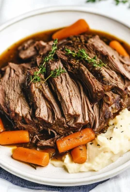 Slow Cooker Garlic Herb Pot Roast