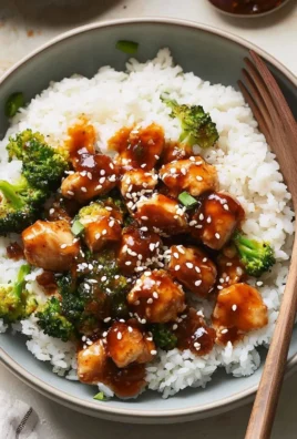 Sticky Chicken Rice Bowls