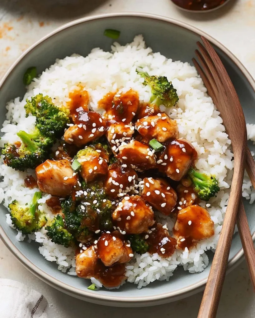 Sticky Chicken Rice Bowls