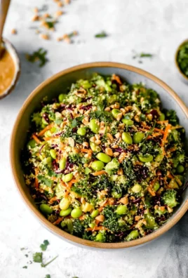 Asian Edamame Peanut Crunch Salad