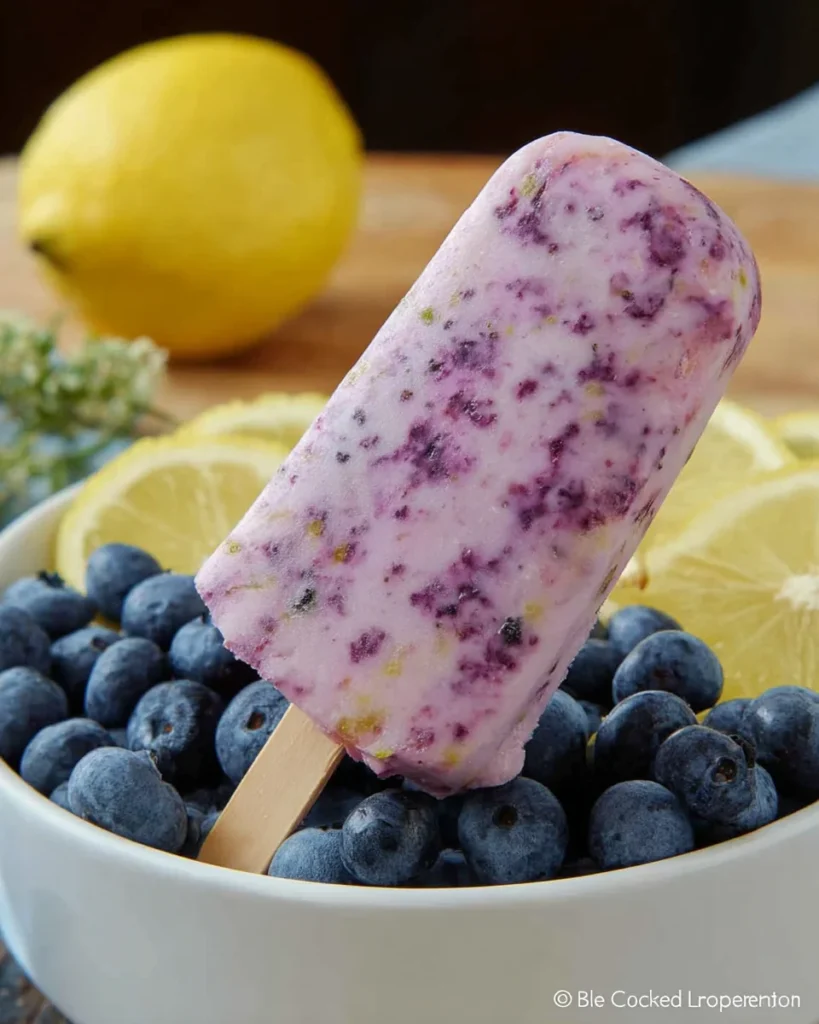 Blueberry Lemon Popsicles