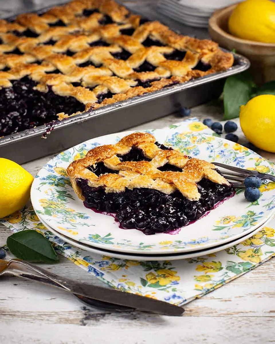 Blueberry Slab Pie