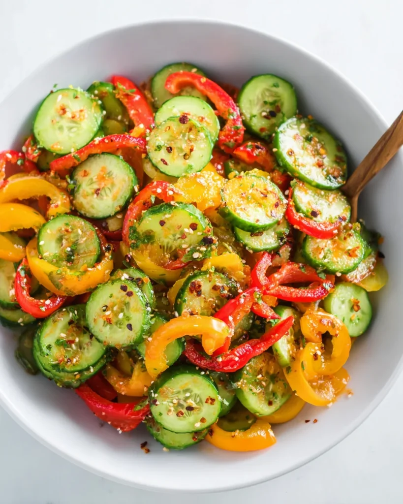 Cucumber and Sweet Pepper Salad