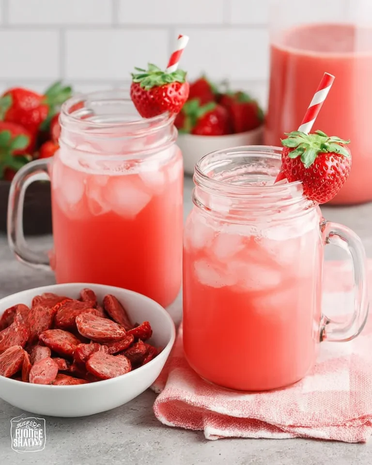 Healthy Pink Drink Strawberry Refresher