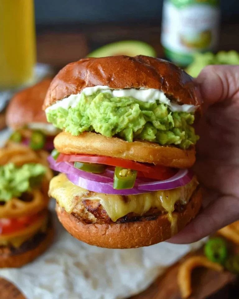Jalapeño Pepper Jack Chicken Burger