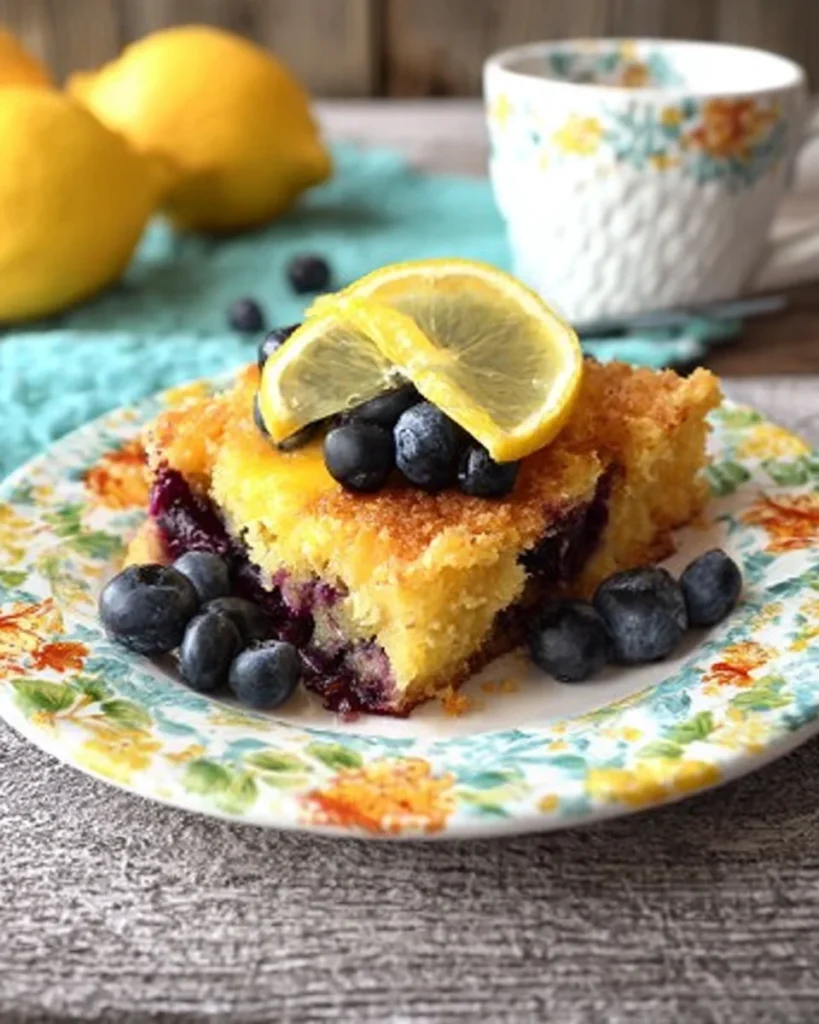 Lemon Blueberry Sheet Cake
