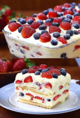 No Bake Icebox Cake with Summer Berries