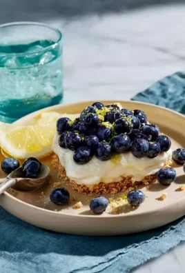 No Bake Lemon Blueberry Dessert