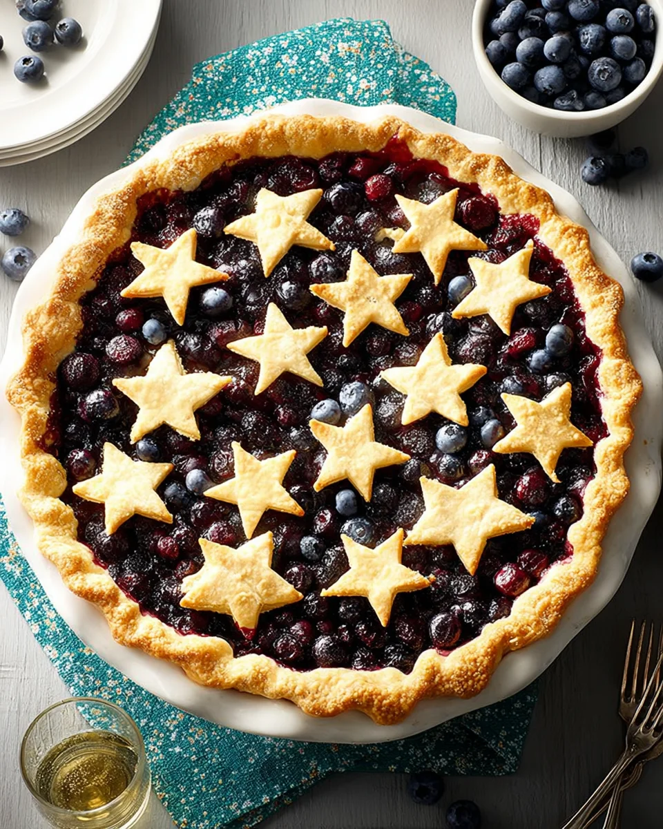 Star-Studded Blueberry Pie