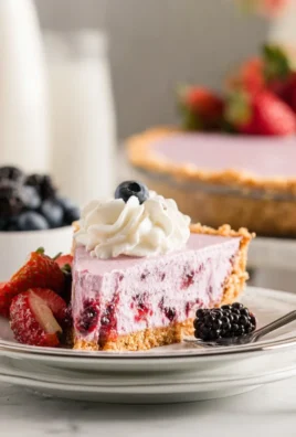 Triple Berry No-Bake Cheesecake