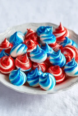 patriotic meringue cookies