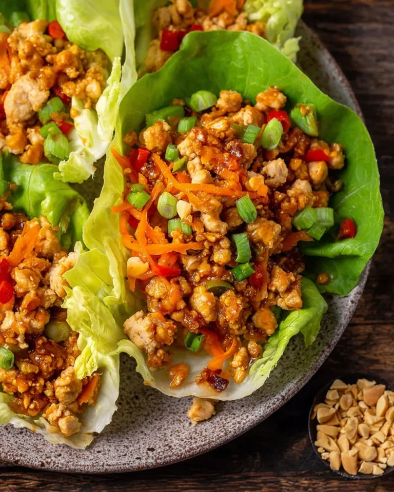 Asian Chicken Lettuce Wraps