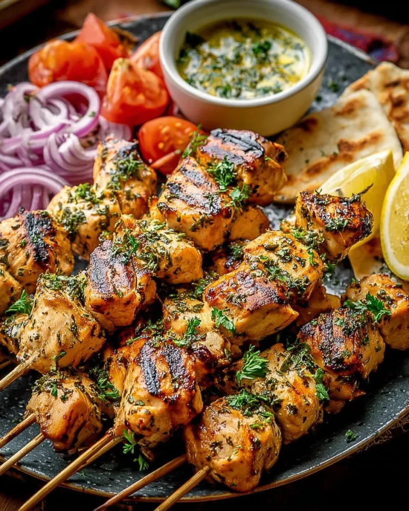 Authentic Greek Chicken Souvlaki