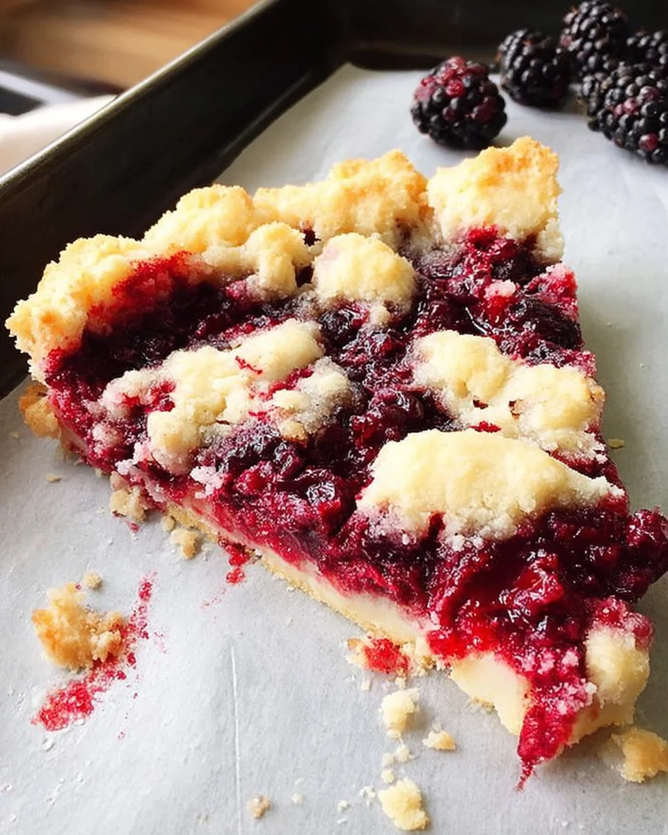 Blackberry Shortbread Wedges