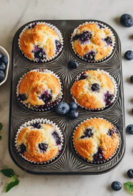 Blueberry Cottage Cheese Muffins