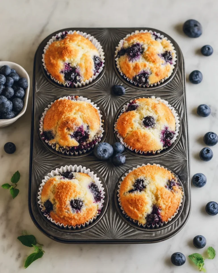 Blueberry Cottage Cheese Muffins