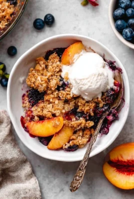 Blueberry Peach Crumble